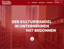 Tablet Screenshot of kulturwandel.org